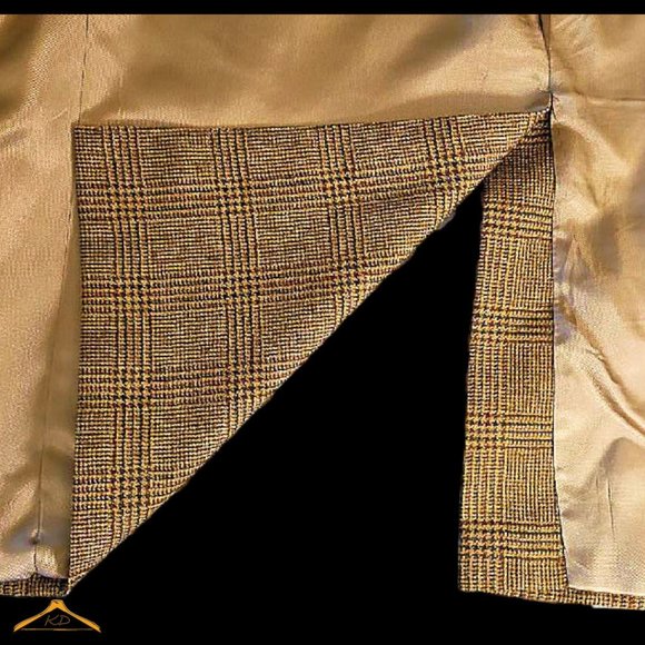 Hart Schaffner Marx Sports Coat - 46R, Tan, Glen Plaid, NWOT - Picture 7 of 13